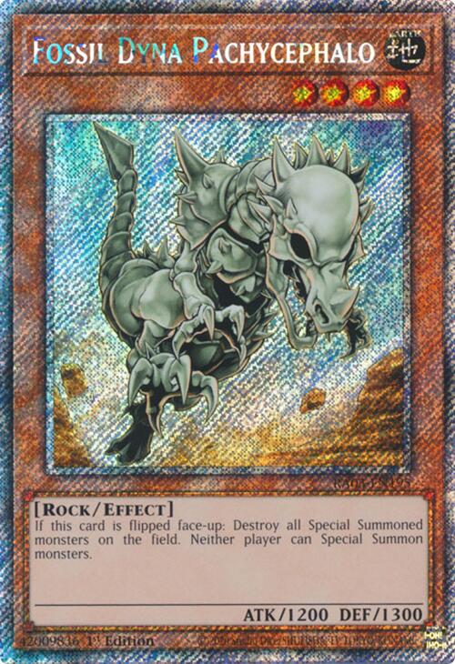 Fossil Dyna Pachycephalo (Platinum Secret Rare) [RA03-EN195] Platinum Secret Rare | Chromatic Games