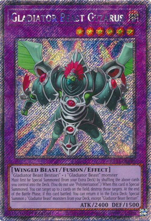 Gladiator Beast Gyzarus (Platinum Secret Rare) [RA03-EN198] Platinum Secret Rare | Chromatic Games