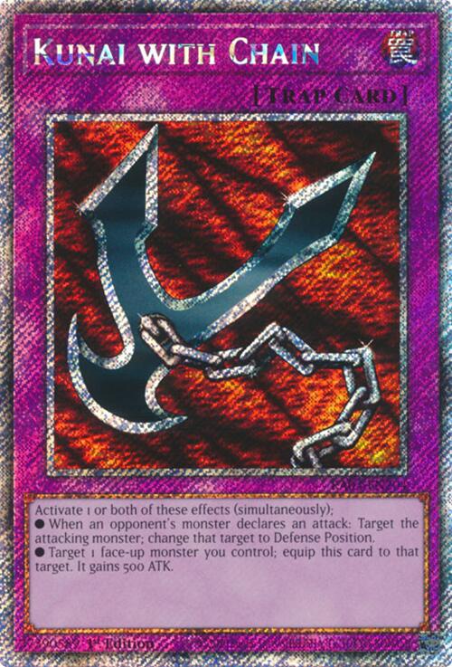 Kunai with Chain (Platinum Secret Rare) [RA03-EN204] Platinum Secret Rare | Chromatic Games