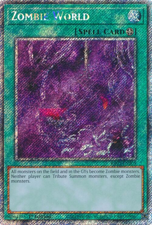 Zombie World (Platinum Secret Rare) [RA03-EN205] Platinum Secret Rare | Chromatic Games