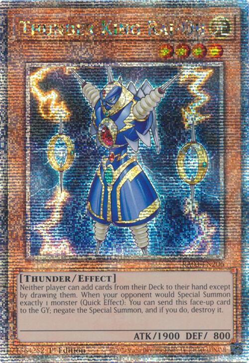 Thunder King Rai-Oh (Quarter Century Secret Rare) [RA03-EN206] Quarter Century Secret Rare | Chromatic Games