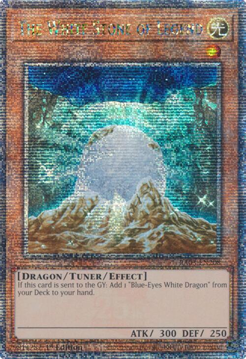 The White Stone of Legend (Quarter Century Secret Rare) [RA03-EN208] Quarter Century Secret Rare | Chromatic Games