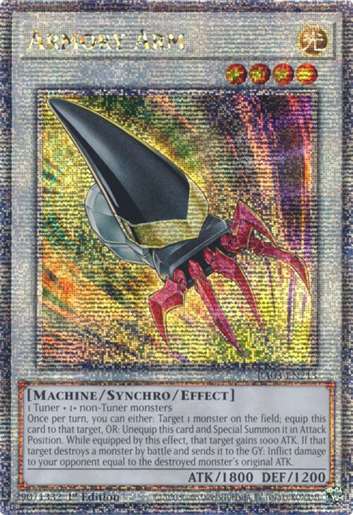 Armory Arm (Quarter Century Secret Rare) [RA03-EN213] Quarter Century Secret Rare | Chromatic Games