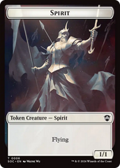 Spirit (0006) // Illusion Double-Sided Token [Secrets of Strixhaven Commander Tokens] | Chromatic Games