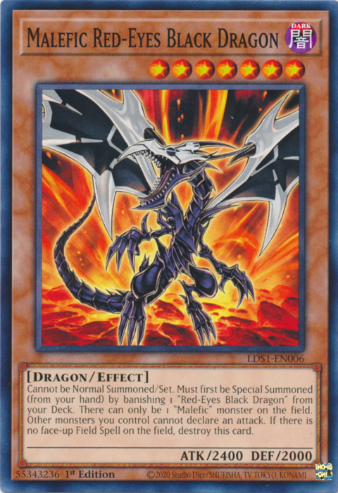 Malefic Red-Eyes Black Dragon [LDS1-EN006] Common | Chromatic Games