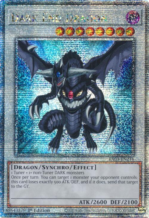 Dark End Dragon (Quarter Century Secret Rare) [RA03-EN216] Quarter Century Secret Rare | Chromatic Games