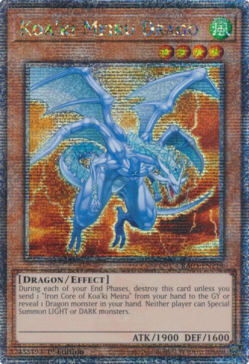 Koa'ki Meiru Drago (Quarter Century Secret Rare) [RA03-EN218] Quarter Century Secret Rare | Chromatic Games