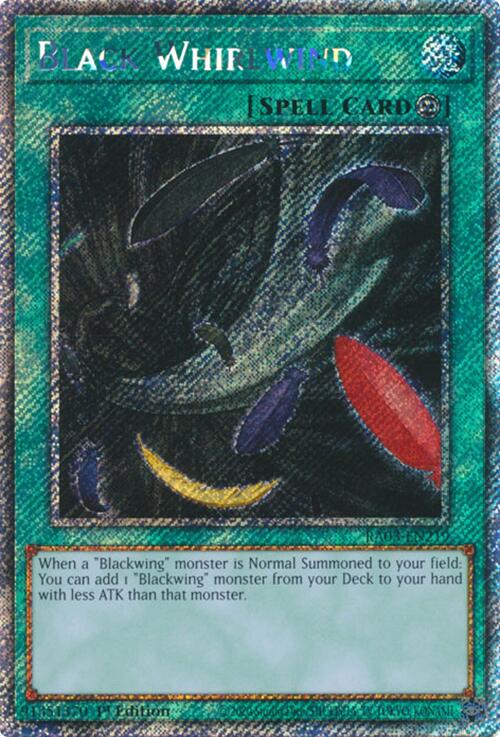 Black Whirlwind (Platinum Secret Rare) [RA03-EN219] Platinum Secret Rare | Chromatic Games