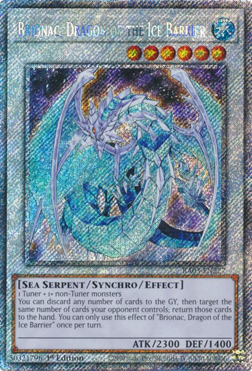 Brionac, Dragon of the Ice Barrier (Platinum Secret Rare) [RA03-EN227] Platinum Secret Rare | Chromatic Games