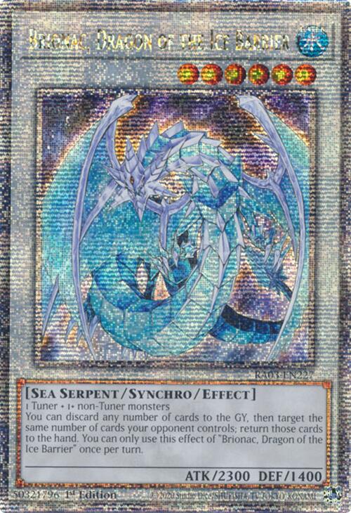 Brionac, Dragon of the Ice Barrier (Quarter Century Secret Rare) [RA03-EN227] Quarter Century Secret Rare | Chromatic Games