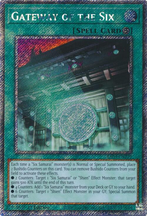 Gateway of the Six (Platinum Secret Rare) [RA03-EN229] Platinum Secret Rare | Chromatic Games