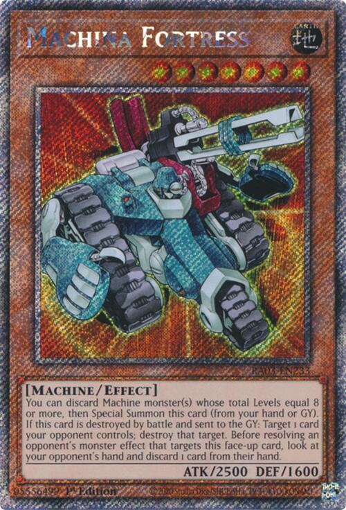 Machina Fortress (Platinum Secret Rare) [RA03-EN233] Platinum Secret Rare | Chromatic Games