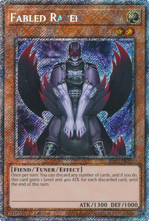 Fabled Raven (Platinum Secret Rare) [RA03-EN239] Platinum Secret Rare | Chromatic Games