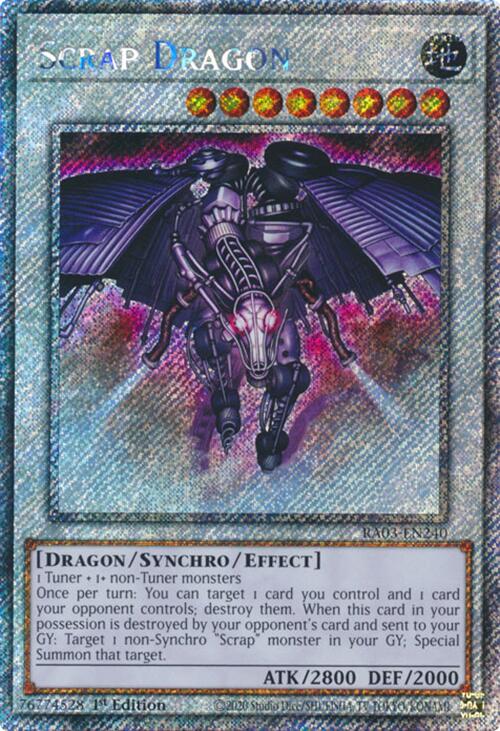 Scrap Dragon (Platinum Secret Rare) [RA03-EN240] Platinum Secret Rare | Chromatic Games