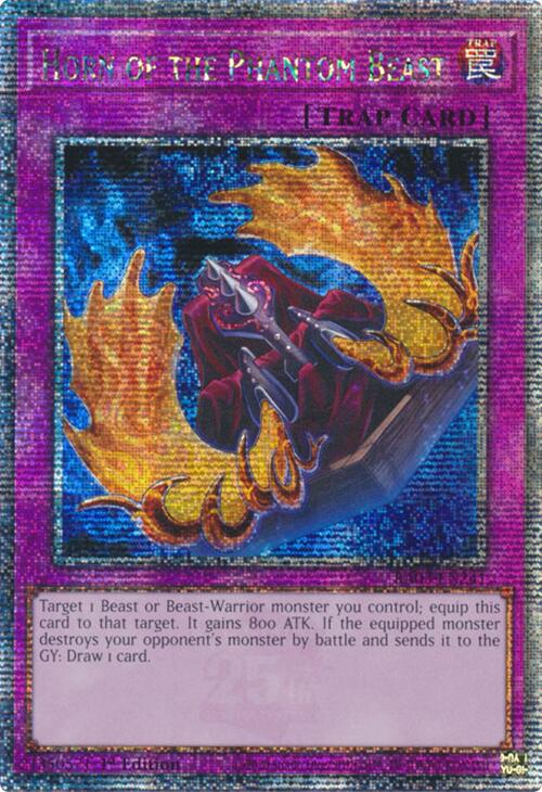 Horn of the Phantom Beast (Quarter Century Secret Rare) [RA03-EN241] Quarter Century Secret Rare | Chromatic Games
