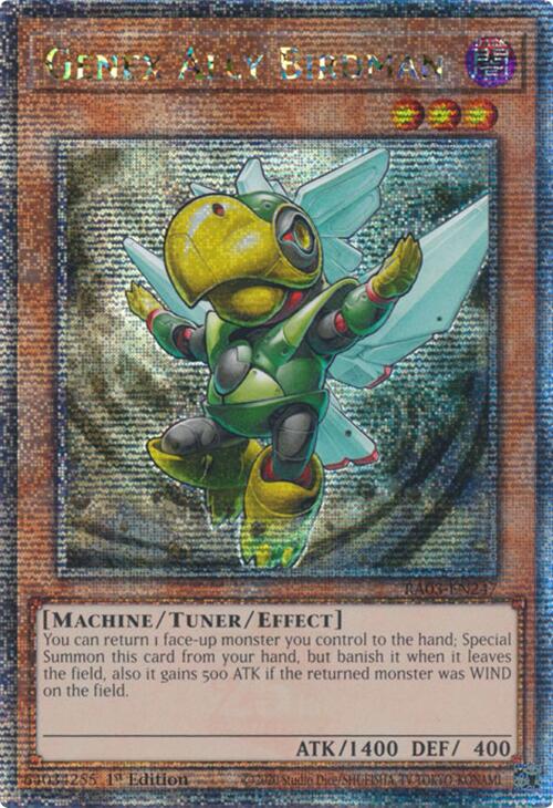 Genex Ally Birdman (Quarter Century Secret Rare) [RA03-EN247] Quarter Century Secret Rare | Chromatic Games