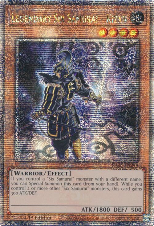 Legendary Six Samurai - Kizan (Quarter Century Secret Rare) [RA03-EN249] Quarter Century Secret Rare | Chromatic Games