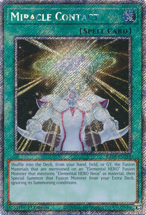 Miracle Contact (Platinum Secret Rare) [RA03-EN253] Platinum Secret Rare | Chromatic Games