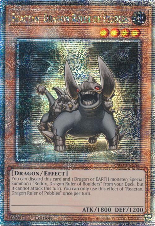 Reactan, Dragon Ruler of Pebbles (Quarter Century Secret Rare) [RA03-EN254] Quarter Century Secret Rare | Chromatic Games