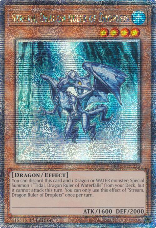 Stream, Dragon Ruler of Droplets (Quarter Century Secret Rare) [RA03-EN255] Quarter Century Secret Rare | Chromatic Games