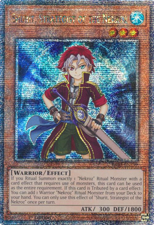 Shurit, Strategist of the Nekroz (Quarter Century Secret Rare) [RA03-EN259] Quarter Century Secret Rare | Chromatic Games