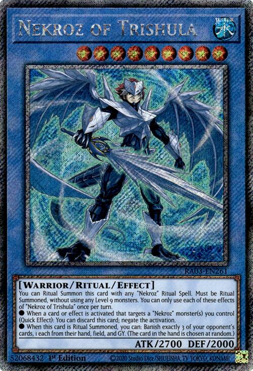 Nekroz of Trishula (Platinum Secret Rare) [RA03-EN261] Platinum Secret Rare | Chromatic Games