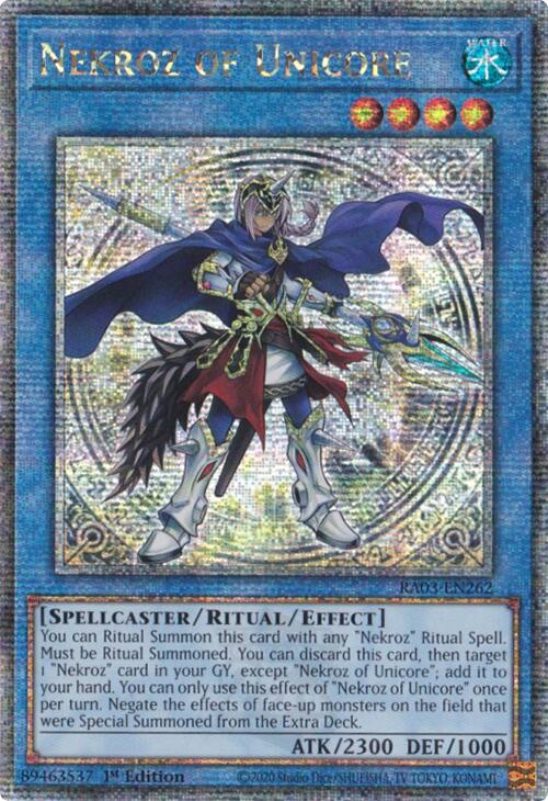 Nekroz of Unicore (Quarter Century Secret Rare) [RA03-EN262] Quarter Century Secret Rare | Chromatic Games