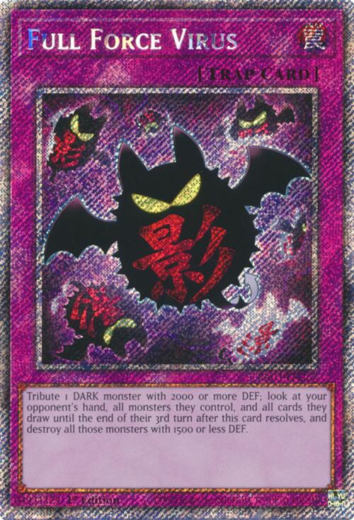 Full Force Virus (Platinum Secret Rare) [RA03-EN267] Platinum Secret Rare | Chromatic Games