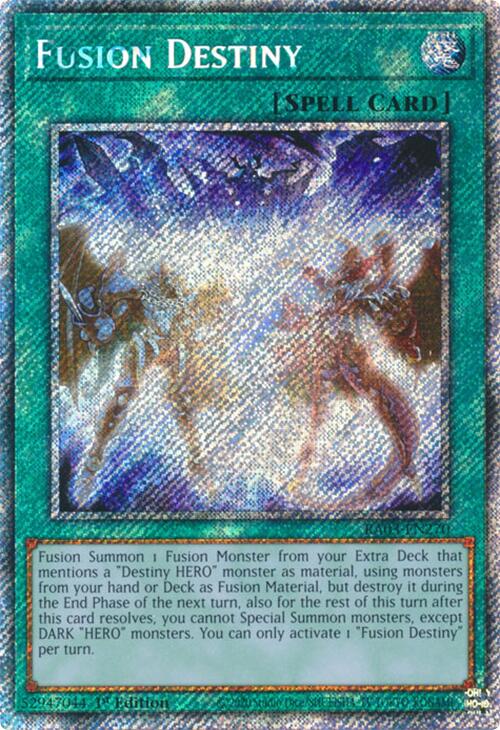 Fusion Destiny (Platinum Secret Rare) [RA03-EN270] Platinum Secret Rare | Chromatic Games