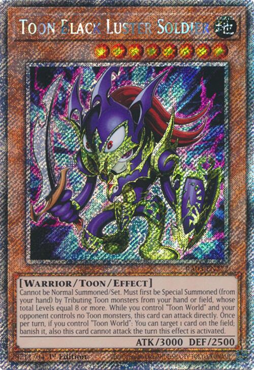 Toon Black Luster Soldier (Platinum Secret Rare) [RA03-EN272] Platinum Secret Rare | Chromatic Games