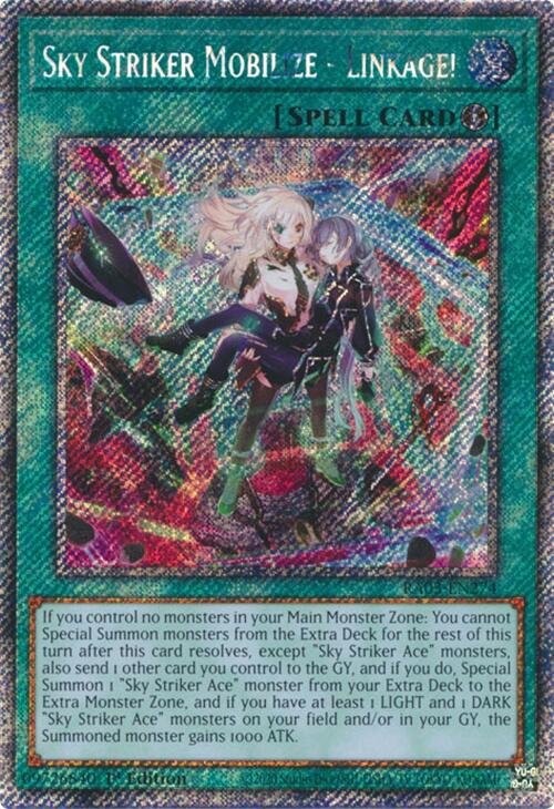 Sky Striker Mobilize - Linkage! (Platinum Secret Rare) [RA03-EN274] Platinum Secret Rare | Chromatic Games