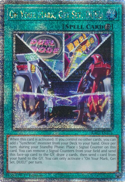 On Your Mark, Get Set, DUEL! (Quarter Century Secret Rare) [RA03-EN276] Quarter Century Secret Rare | Chromatic Games