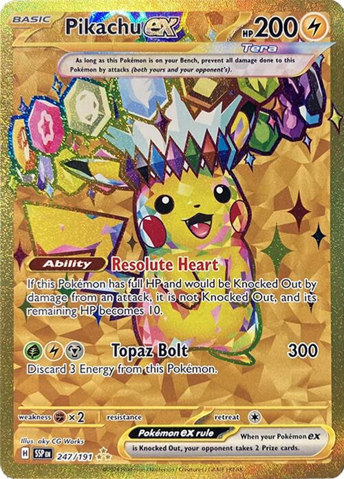 Pikachu ex (247/191) [Scarlet & Violet: Surging Sparks] | Chromatic Games