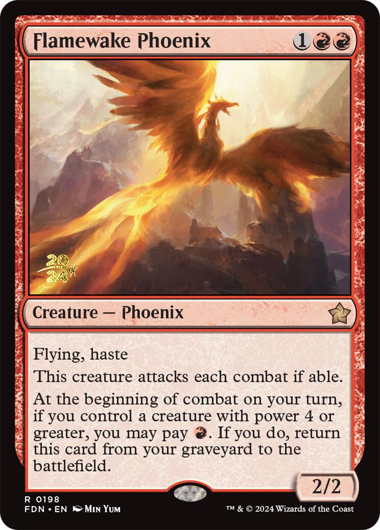 Flamewake Phoenix [Foundations Prerelease Promos] | Chromatic Games