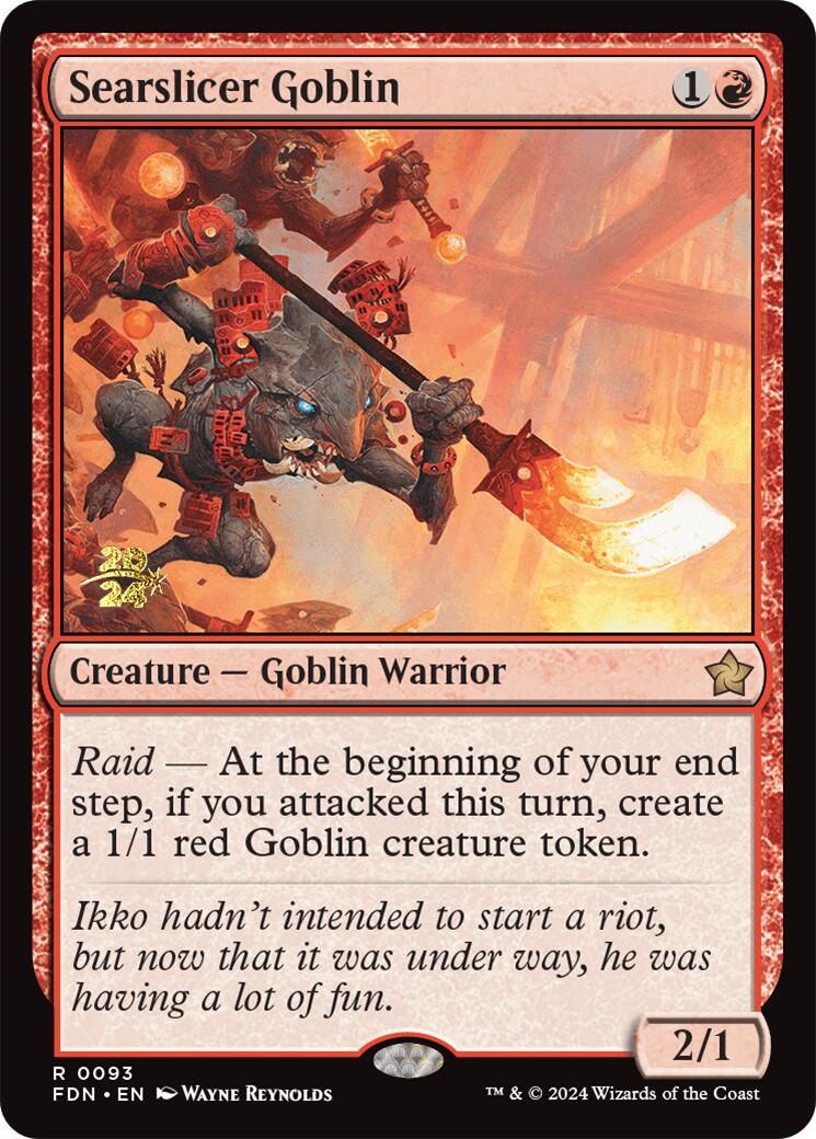 Searslicer Goblin [Foundations Prerelease Promos] | Chromatic Games