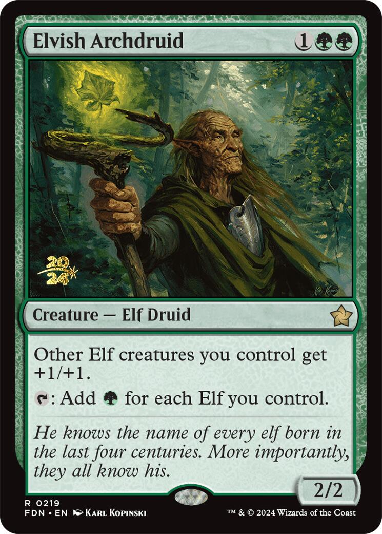 Elvish Archdruid [Foundations Prerelease Promos] | Chromatic Games