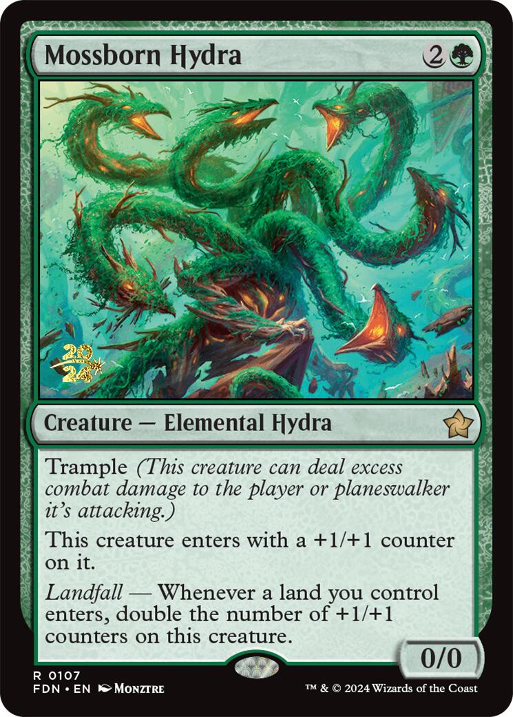 Mossborn Hydra [Foundations Prerelease Promos] | Chromatic Games