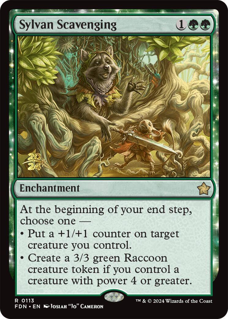 Sylvan Scavenging [Foundations Prerelease Promos] | Chromatic Games