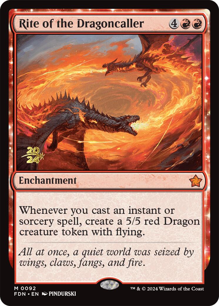 Rite of the Dragoncaller [Foundations Prerelease Promos] | Chromatic Games