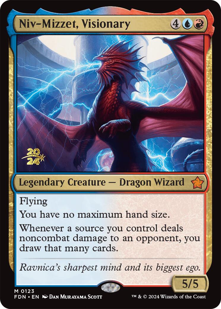 Niv-Mizzet, Visionary [Foundations Prerelease Promos] | Chromatic Games