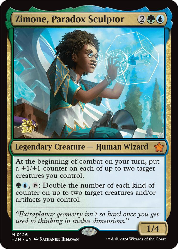 Zimone, Paradox Sculptor [Foundations Prerelease Promos] | Chromatic Games