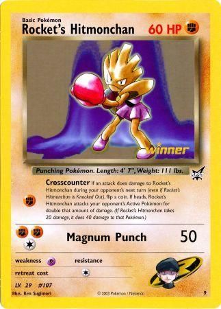 Rocket's Hitmonchan (9) (Jumbo Card) [Best of Promos] | Chromatic Games