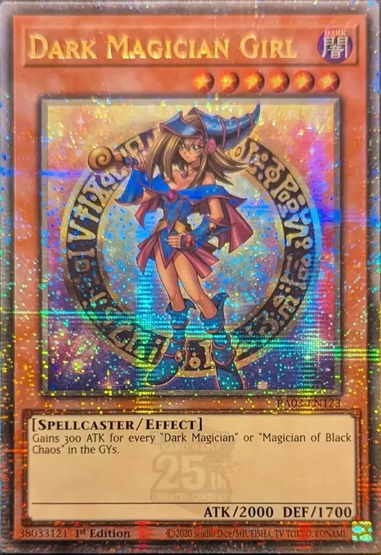 Dark Magician Girl (Quarter Century Secret Rare) (B) [RA03-EN123] Quarter Century Secret Rare | Chromatic Games