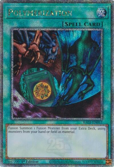 Polymerization (Alternate Art) (Quarter Century Secret Rare) [RA03-EN051] Quarter Century Secret Rare | Chromatic Games