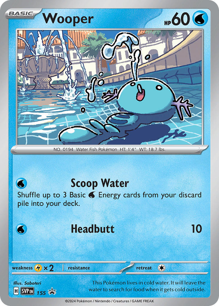 Wooper (155) [Scarlet & Violet: Black Star Promos] | Chromatic Games