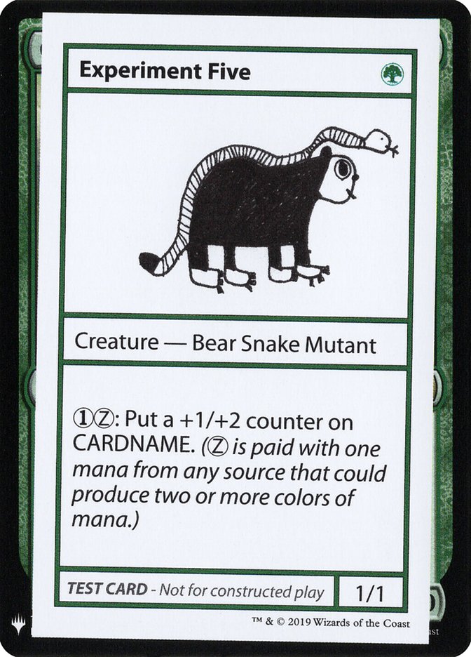 Experiment Five [Mystery Booster Playtest Cards] | Chromatic Games