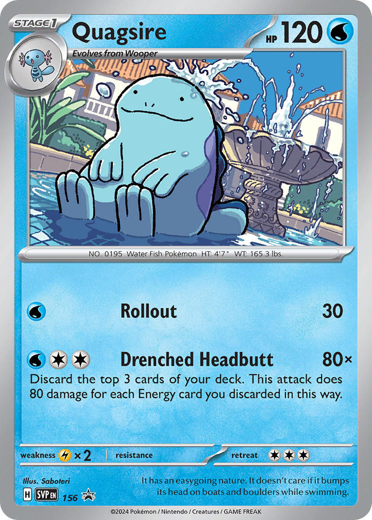 Quagsire (156) [Scarlet & Violet: Black Star Promos] | Chromatic Games