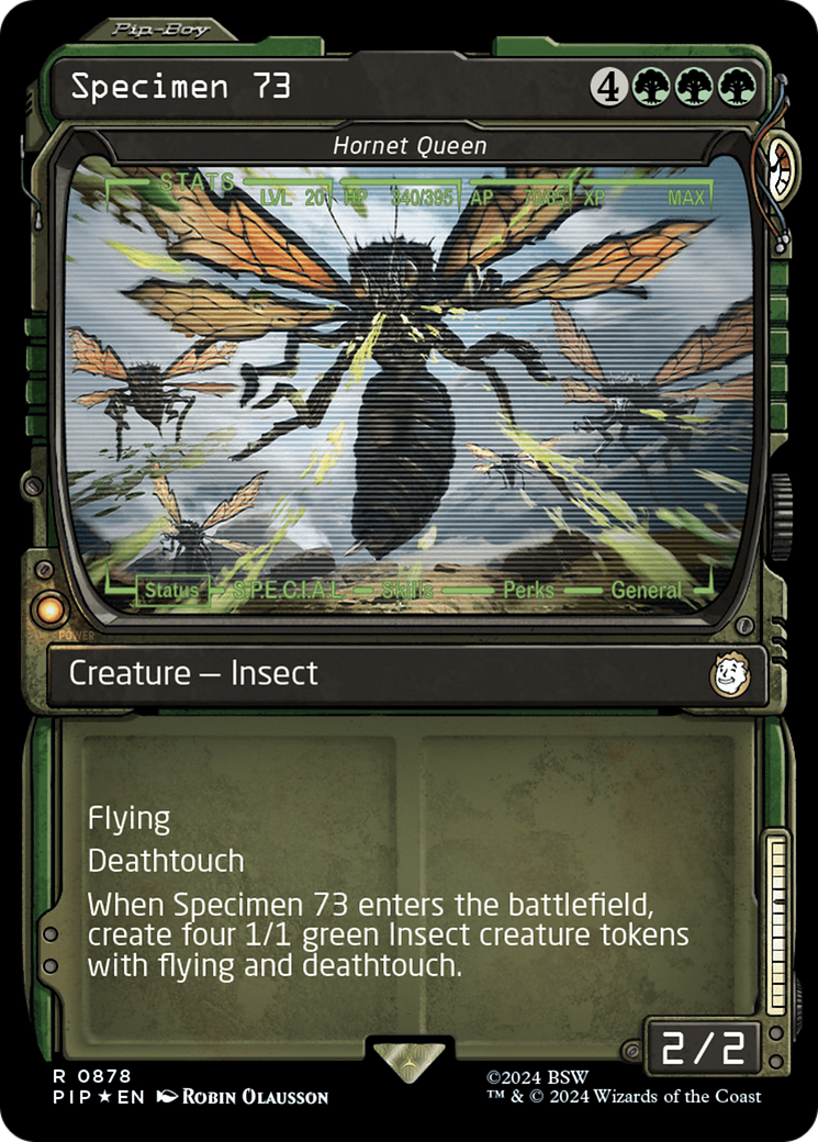 Specimen 73 - Hornet Queen (Showcase) (Surge Foil) [Fallout] | Chromatic Games