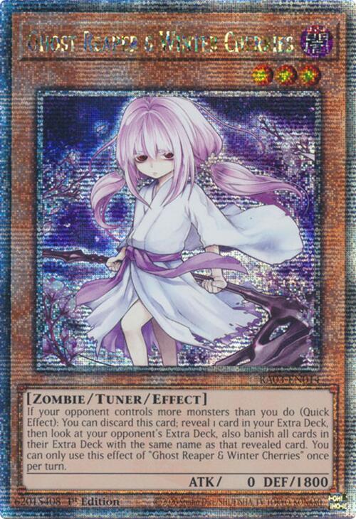 Ghost Reaper & Winter Cherries (Alternate Art) (Quarter Century Secret Rare) [RA03-EN014] Quarter Century Secret Rare | Chromatic Games
