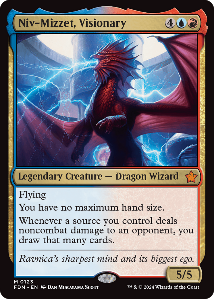 Niv-Mizzet, Visionary [Foundations] | Chromatic Games